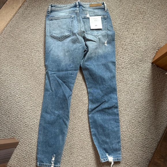 Cello Distressed Skinny Jeans in Blue - Picture 2 of 3